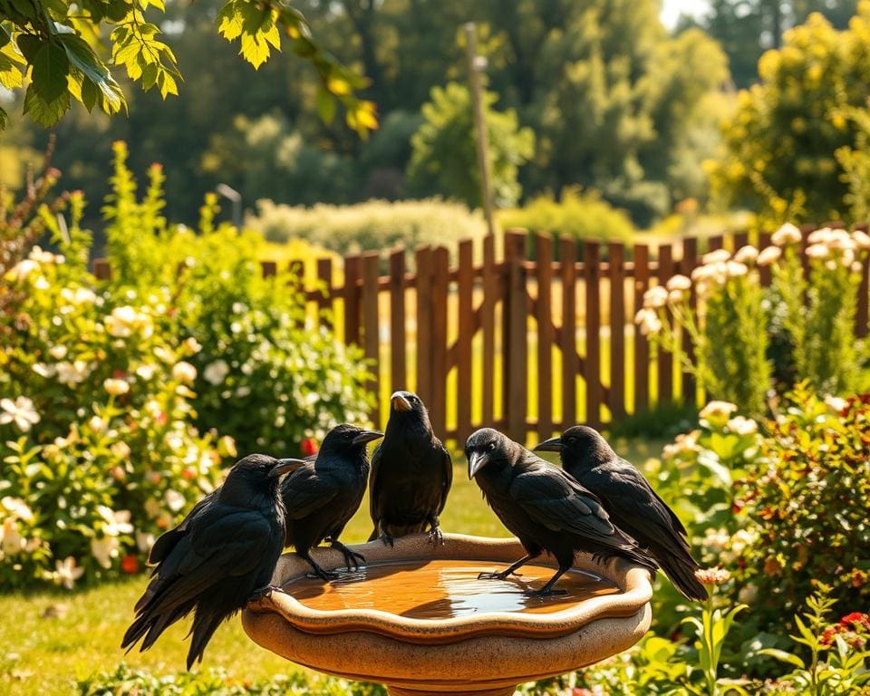 Hoe houd ik kraaien uit de tuin?