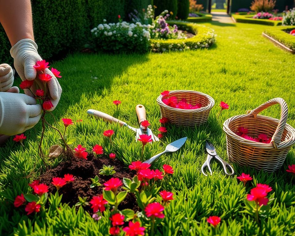 Hoe krijg ik rode klaver uit mijn tuin?