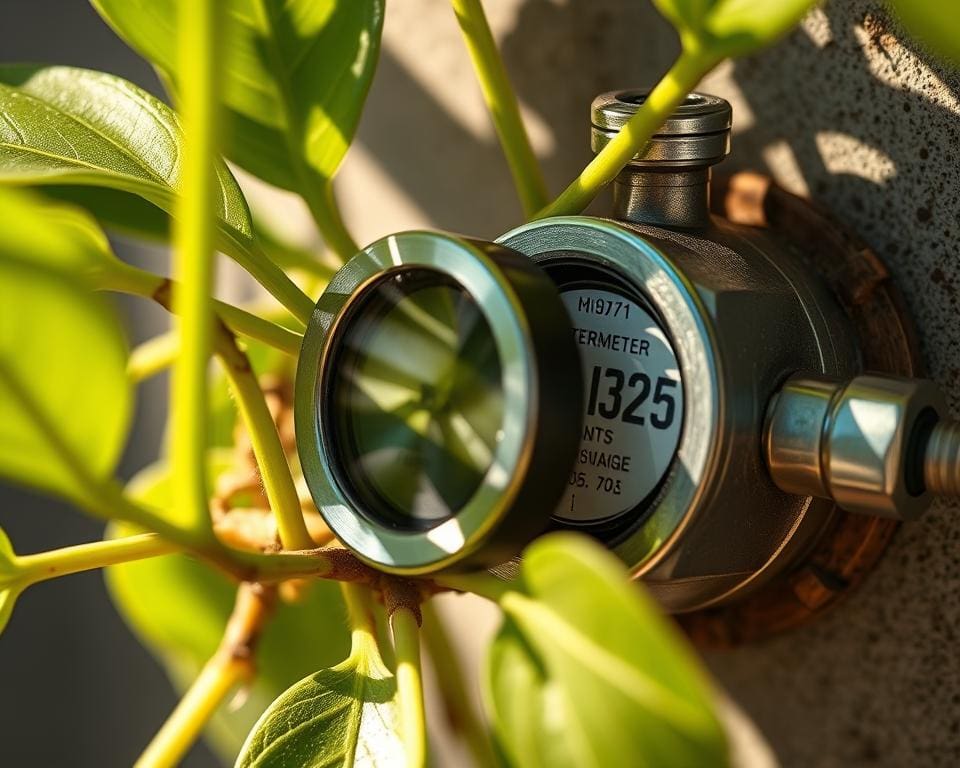 Hoe werkt een watermeter plant?