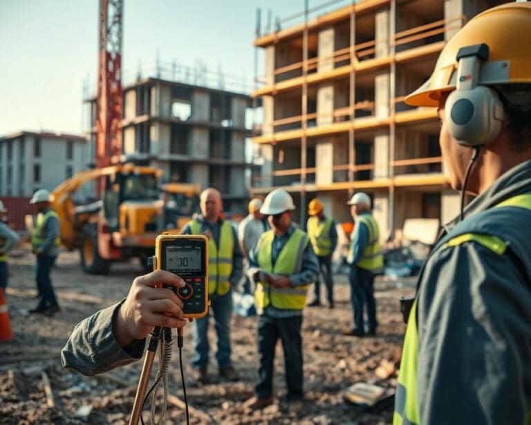 Hoe werkt geluidsmeting op de bouwplaats?