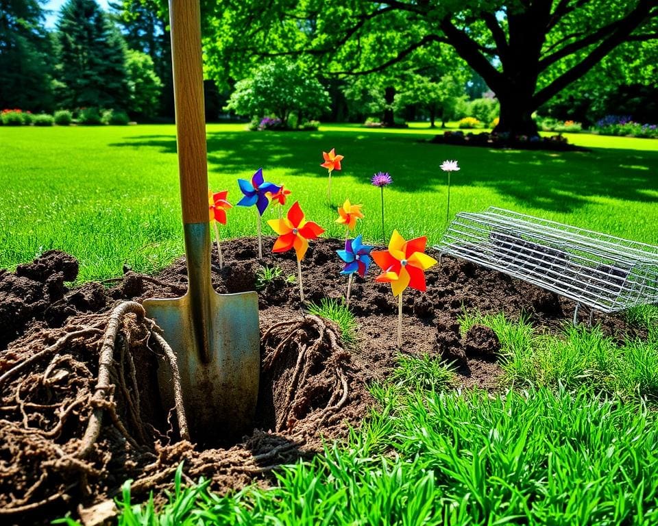 Wat doe je tegen mollen in de tuin?