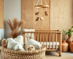 Wat maakt natuurlijke materialen ideaal voor babykamerdecoratie?