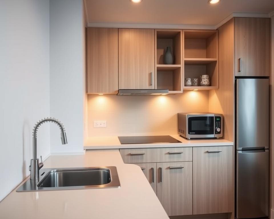 Wat zijn de voordelen van een compacte keukenopstelling?