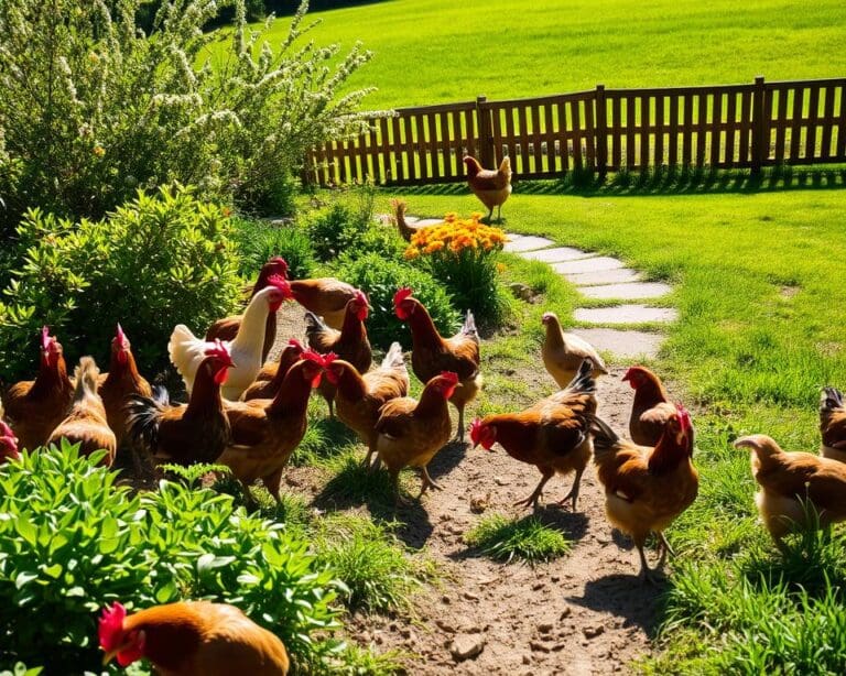 Welke kippen kunnen los in de tuin?