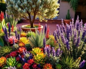 Welke plant kan goed tegen de zon?