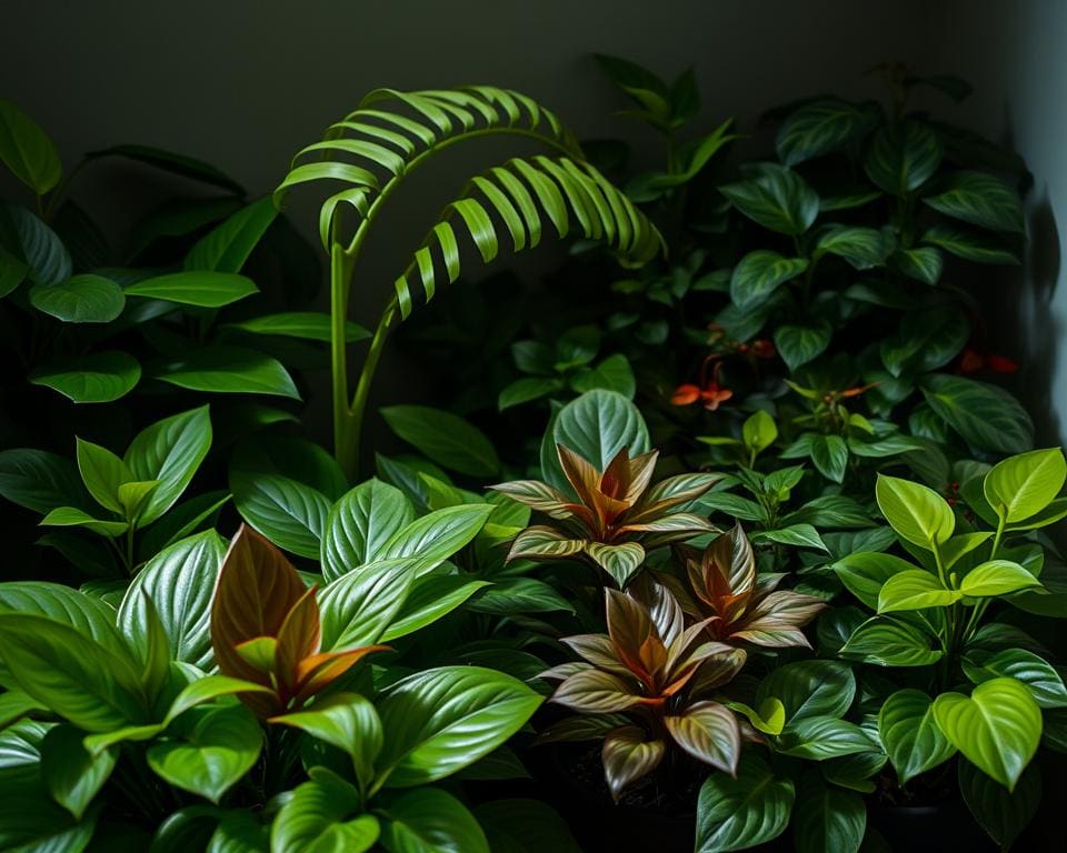 Welke plant kan tegen donker?