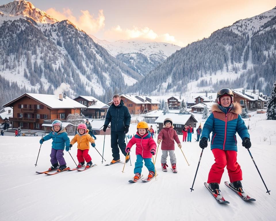 Wat zijn de beste plekken om te skiën met kinderen?