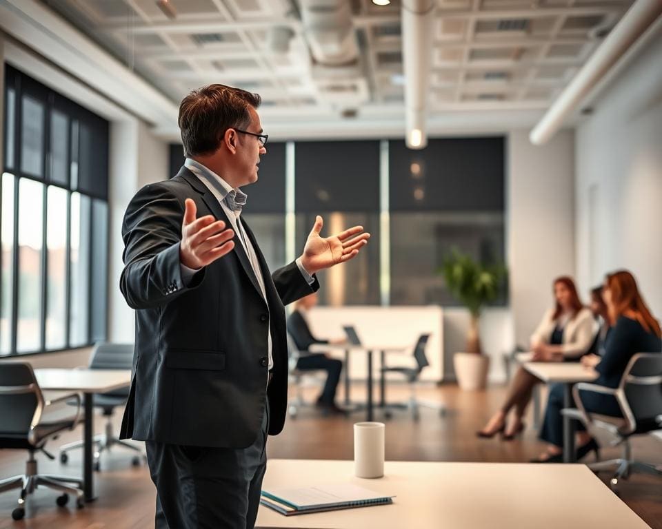 Welke trainer geeft sales- en communicatietrainingen?