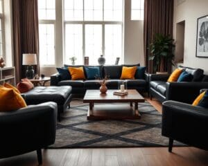 Hoe creëer je contrast met donkere meubels?