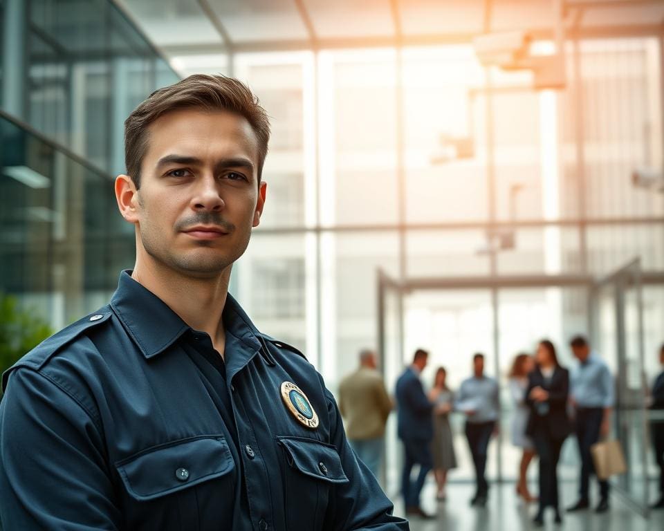 Hoe werkt een beveiliger aan veiligheid?