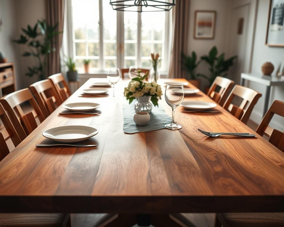 Waarom kiezen mensen voor een houten eettafel?