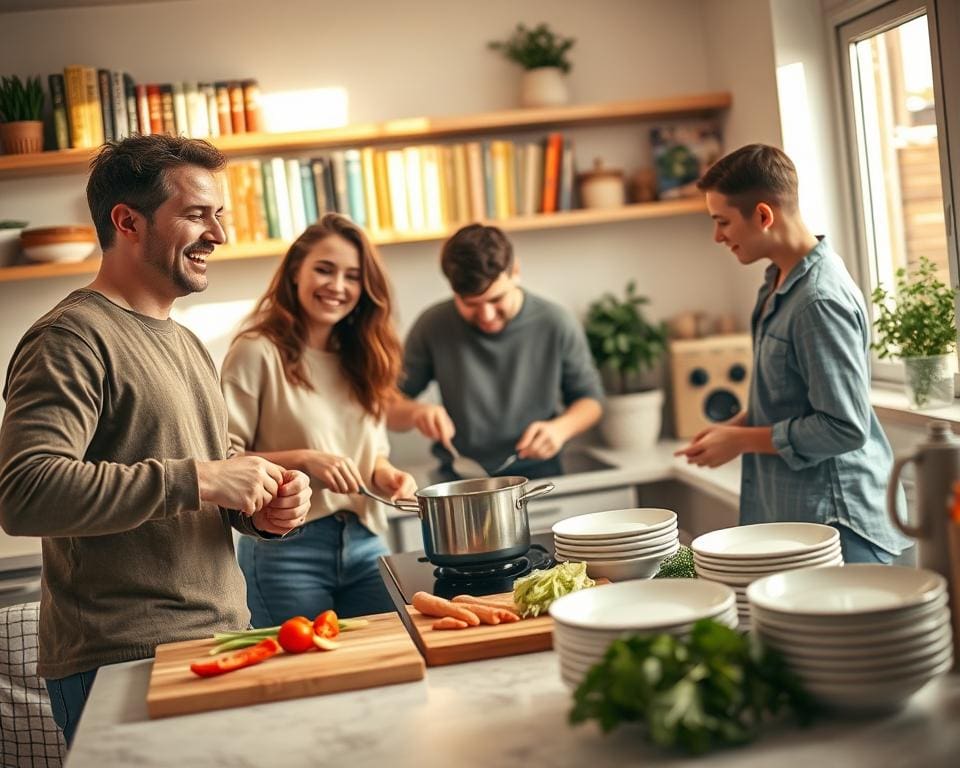 Wat maakt koken met vrienden zo gezellig?
