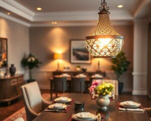 Welke lamp past boven de eettafel?