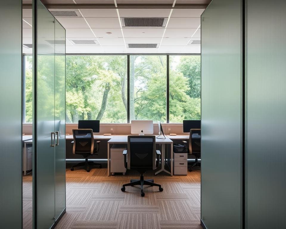 Akoestische schermen voor werkplekken