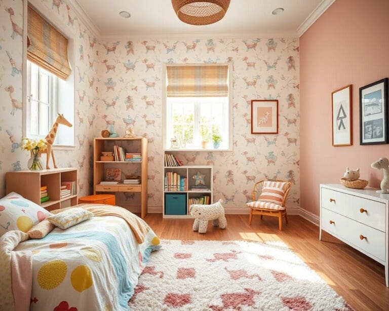 Kindkamer inrichten met praktisch en stijlvol behang