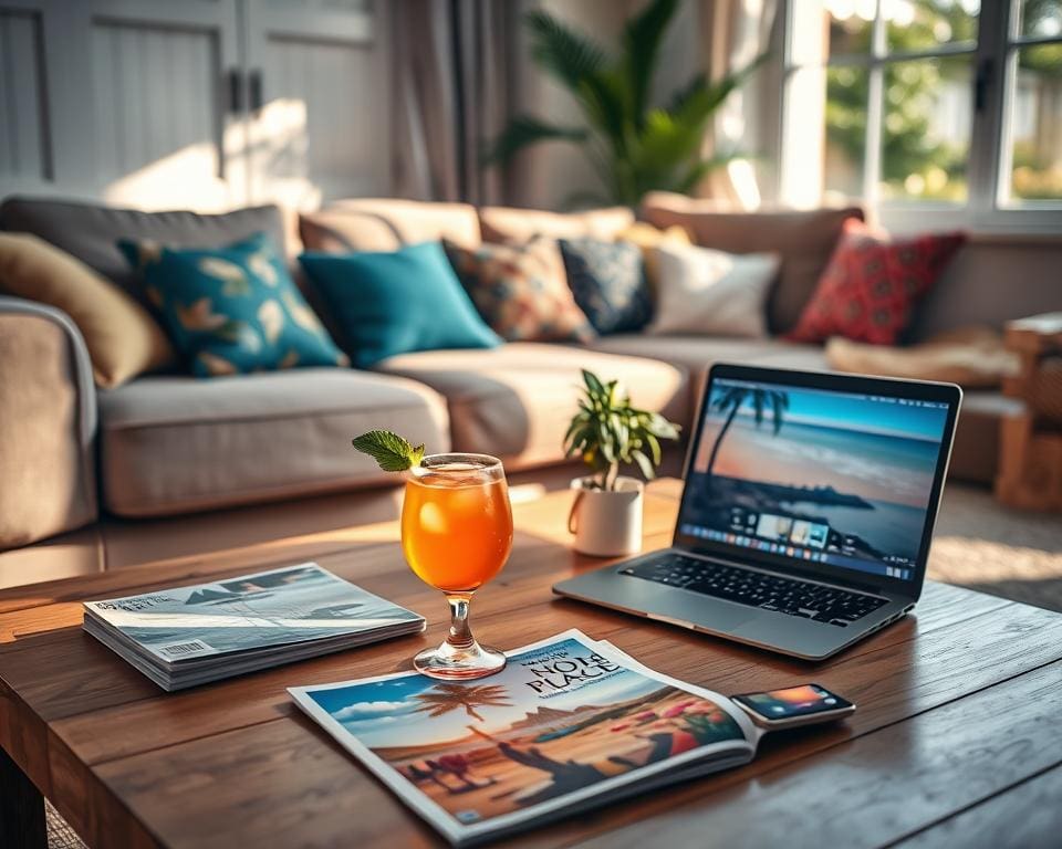 Hoe maak je een mini-vakantie thuis?