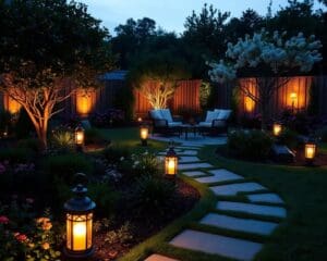 Hoe plaats je tuinverlichting voor extra sfeer?