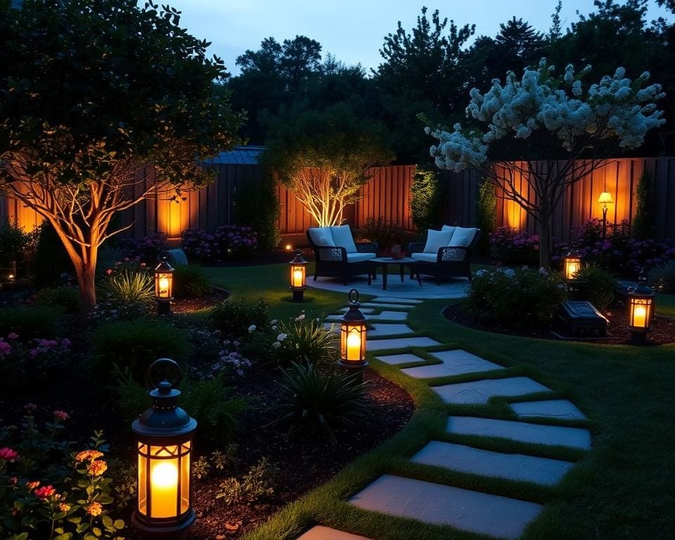 Hoe plaats je tuinverlichting voor extra sfeer?