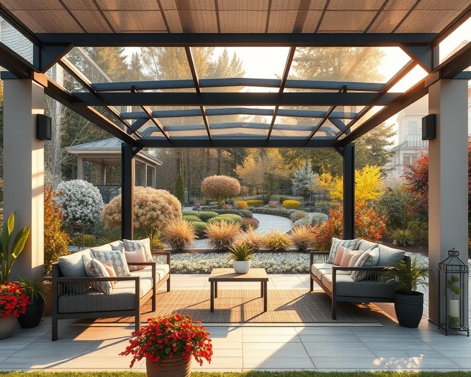 Wat maakt een overkapping geschikt voor elk seizoen?