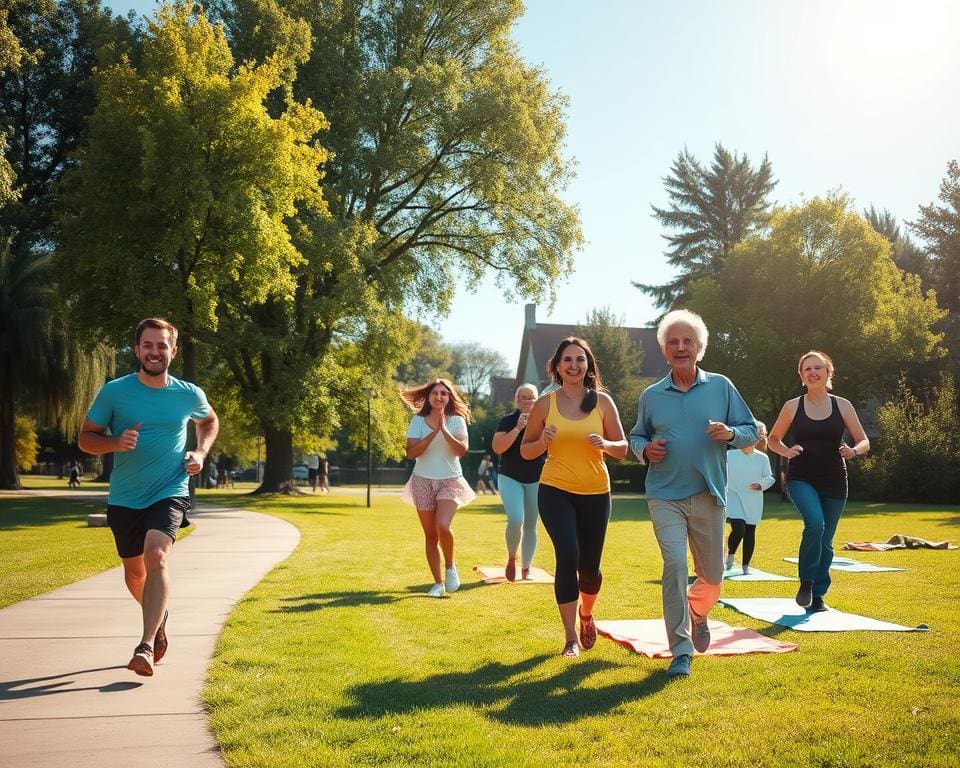 Wat zijn manieren om samen actief te zijn?