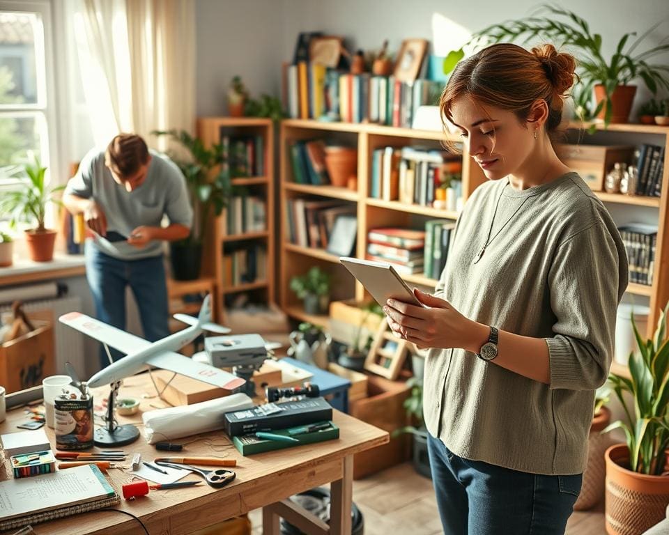 hobby’s thuis starten