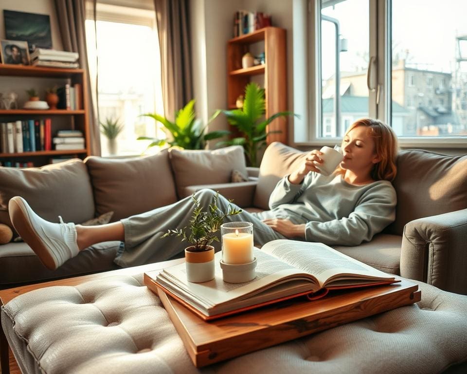 ontspannen dag thuis ideeën