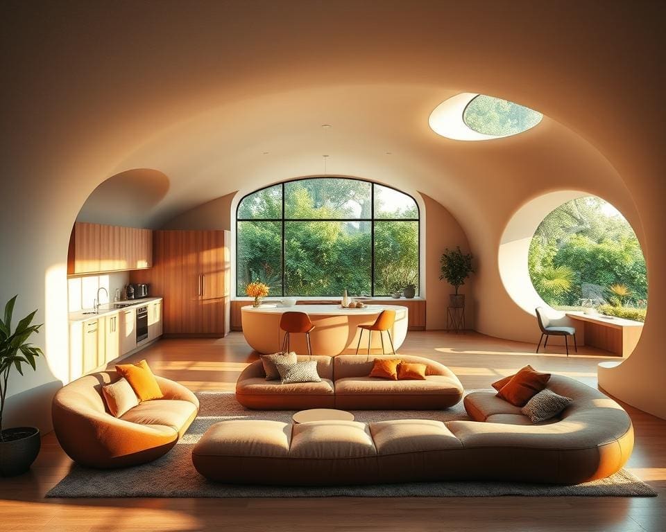 woning zonder rechte muren