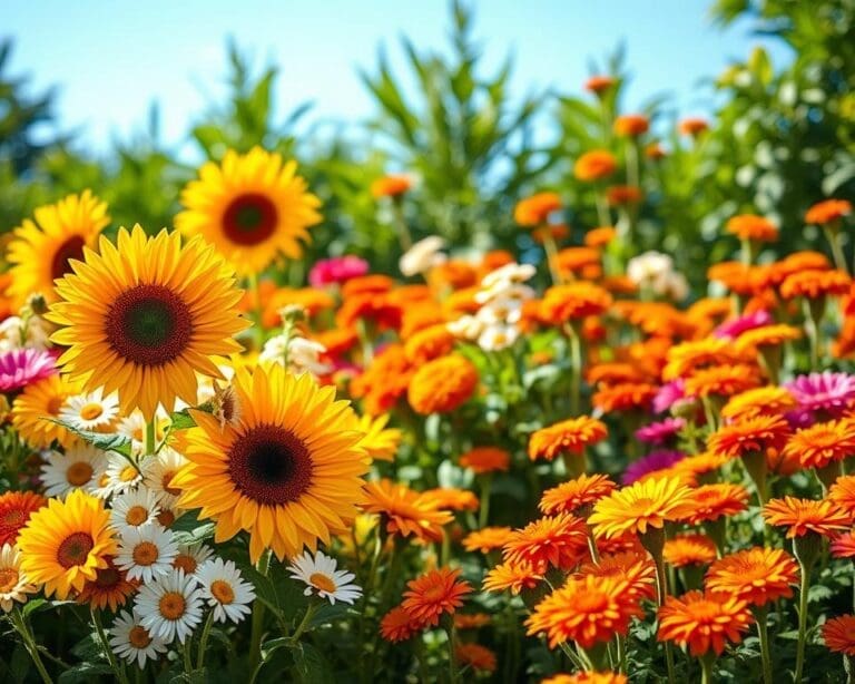bloemen zonnige border