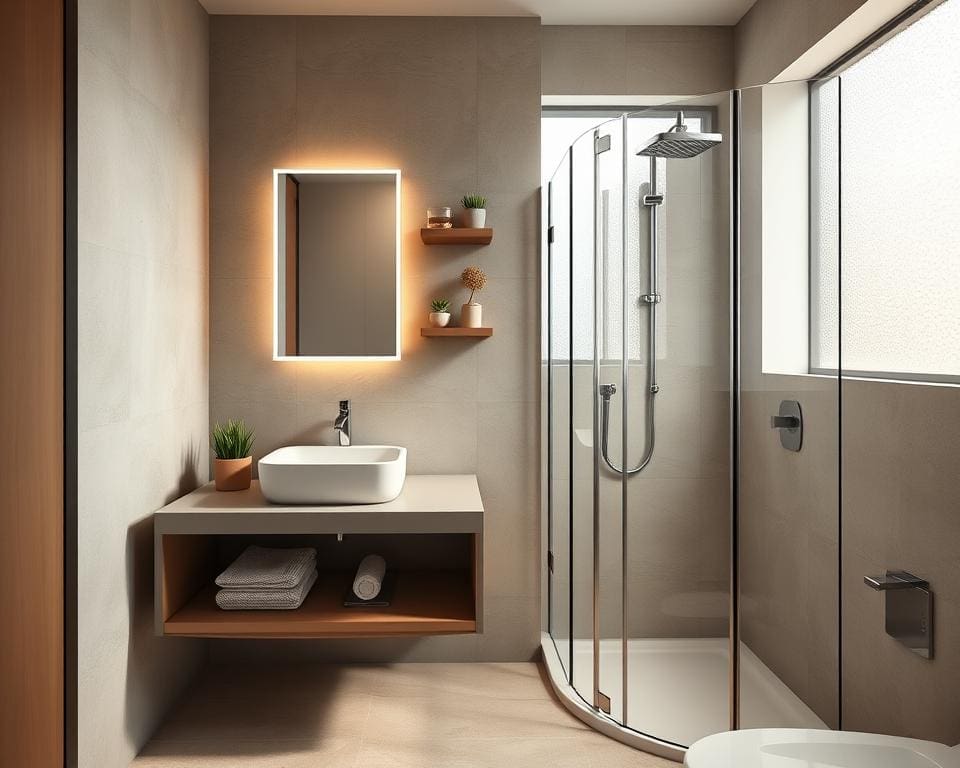 kleine badkamer ideeën