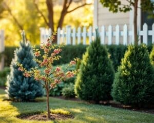 kleine bomen voortuin