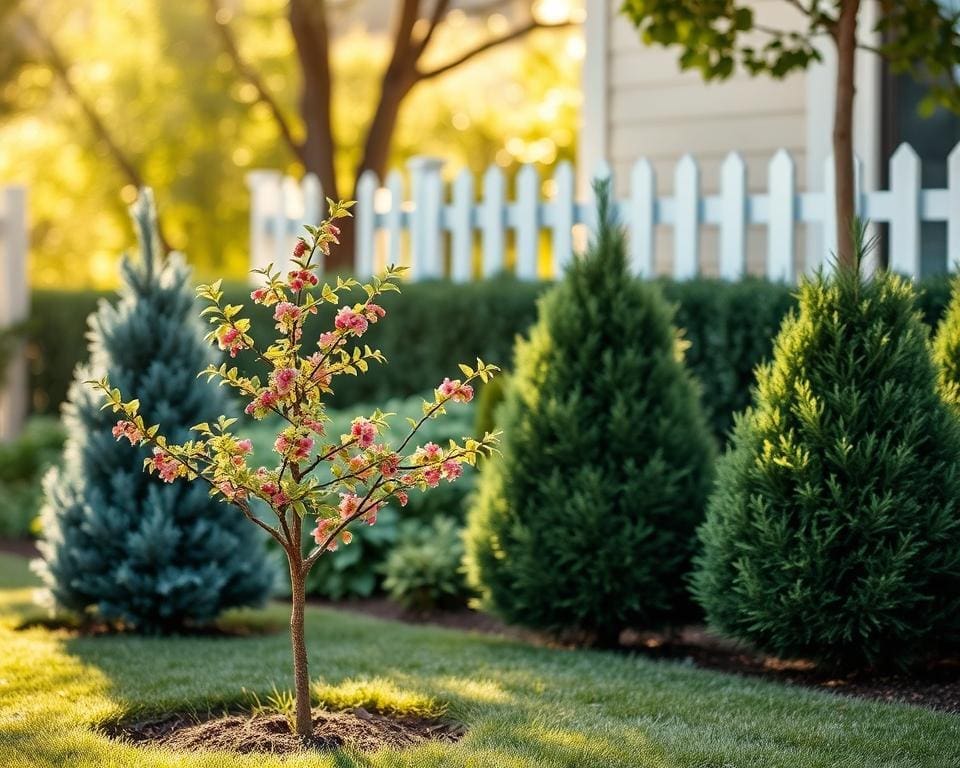 kleine bomen voortuin