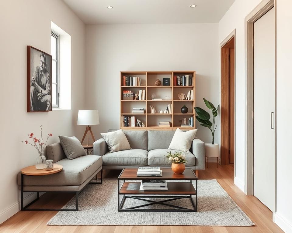 smalle woonkamer inrichten