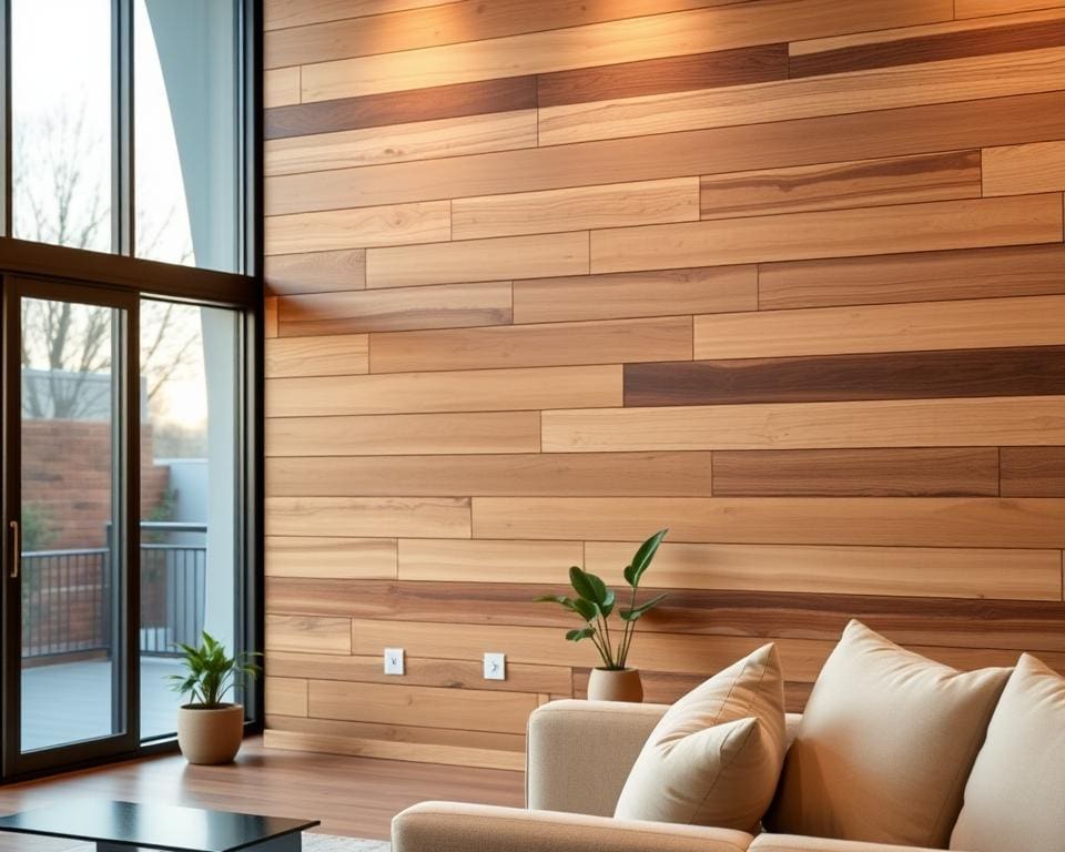 houten lattenwand