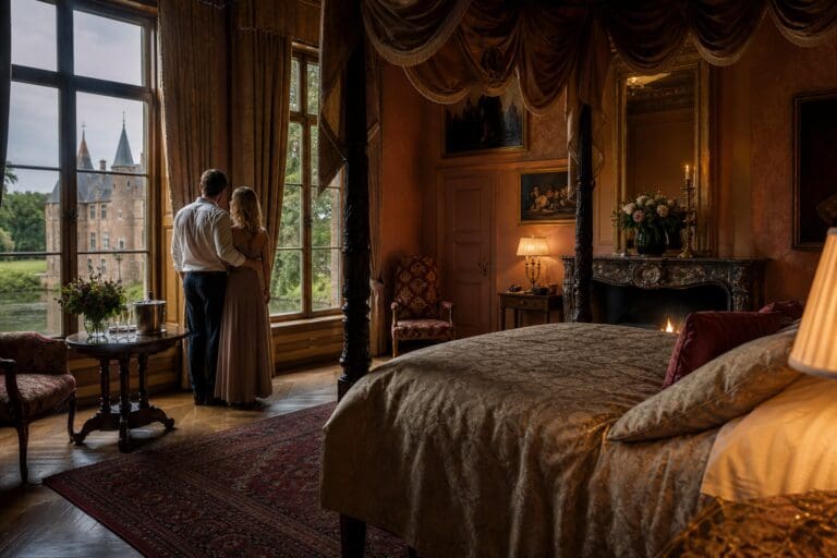 Een romantische overnachting in een kasteel