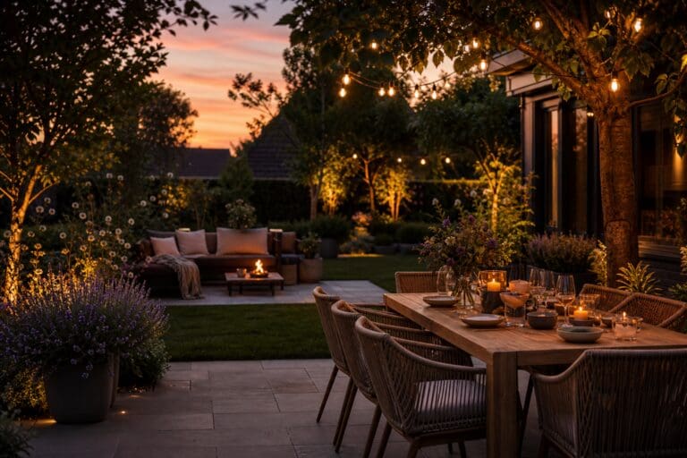 Hoe richt je een tuin in voor lange zomeravonden?